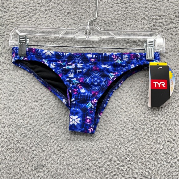 TYR Swimwear Womens XS Blue Active UPF 50+ Mini Bikini Bottom New $29.99 - Picture 1 of 7